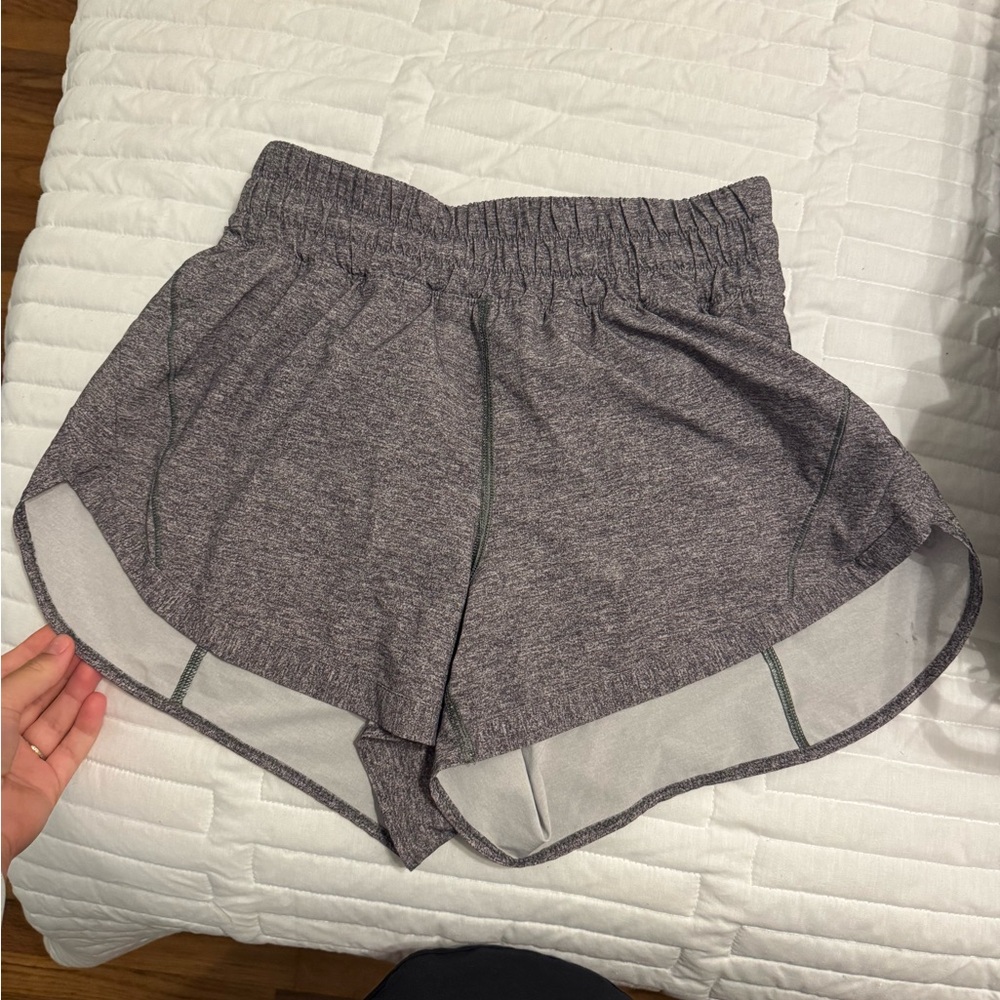 Lululemon Athletica Gray Athletic Shorts with Elastic Waistband